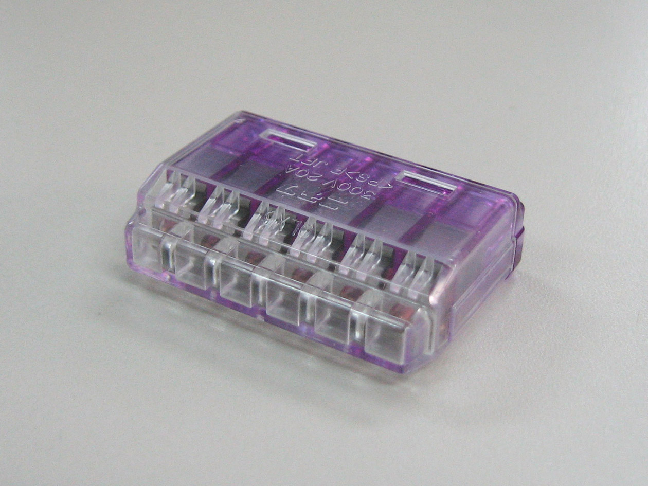 差込型電線コネクター　紫透明（２０ＰＣＳ／１）