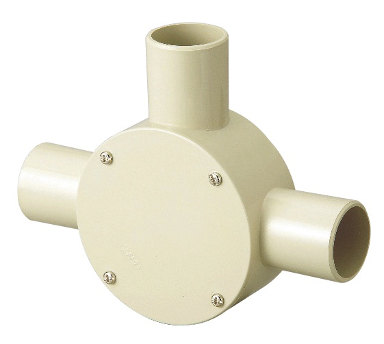 露出用丸型ボックスＣ［ねじ式］　ＨＩアイボリー