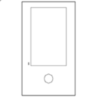 Ｄ／小型ロビーパネル・アルミ・Ｗシルバー